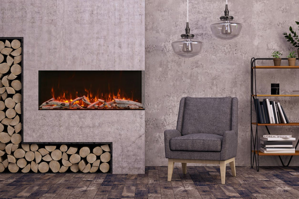 Amantii | Tru-View Deep XT | 3-Sided Electric Fireplace Indoor / Outdoor Amantii - Electric Fireplace Amantii   