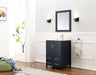 Legion Furniture | 24" Blue Solid Wood Sink Vanity With Mirror Legion Furniture Legion Furniture   