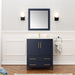 Legion Furniture | 30" Blue Solid Wood Sink Vanity With Mirror Legion Furniture Legion Furniture   