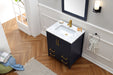 Legion Furniture | 30" Blue Solid Wood Sink Vanity With Mirror Legion Furniture Legion Furniture   