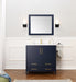 Legion Furniture | 36" Blue Solid Wood Sink Vanity With Mirror Legion Furniture Legion Furniture   