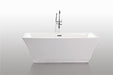 Legion Furniture | 67" White Acrylic Tub - No Faucet - WE6817 Legion Furniture Legion Furniture   