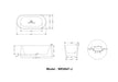 Legion Furniture | 66" White Acrylic Tub - No Faucet - WE6847 Legion Furniture Legion Furniture   