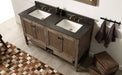 Legion Furniture | 60" Solid Wood Sink Vanity With Moon Stone Top-No Faucet Legion Furniture Legion Furniture   