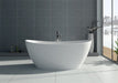 Legion Furniture | 64.2" White Matt Solid Surface Tub - No Faucet | WJ8611-W Legion Furniture Legion Furniture   