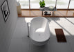 Legion Furniture | 70.1" White Matt Solid Surface Tub - No Faucet | WJ8619-W Legion Furniture Legion Furniture   
