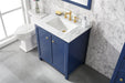 Legion Furniture | 30" Blue Finish Sink Vanity Cabinet With Carrara White Top | WLF2130-B Legion Furniture Legion Furniture   