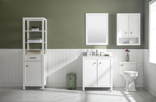 Legion Furniture | 30" White Finish Sink Vanity Cabinet With Carrara White Top | WLF2130-W Legion Furniture Legion Furniture   