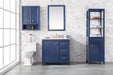 Legion Furniture | 36" Blue Finish Sink Vanity Cabinet With Carrara White Top | WLF2136-B Legion Furniture Legion Furniture   