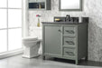 Legion Furniture | 36" Pewter Green Finish Sink Vanity Cabinet With Blue Lime Stone Top | WLF2136-PG Legion Furniture Legion Furniture   