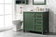 Legion Furniture | 36" Vogue Green Finish Sink Vanity Cabinet With Carrara White Top | WLF2136-VG Legion Furniture Legion Furniture   