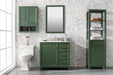 Legion Furniture | 36" Vogue Green Finish Sink Vanity Cabinet With Carrara White Top | WLF2136-VG Legion Furniture Legion Furniture   