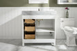 Legion Furniture | 36" White Finish Sink Vanity Cabinet With Carrara White Top | WLF2136-W Legion Furniture Legion Furniture   