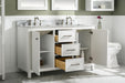 Legion Furniture | 54" White Finish Double Sink Vanity Cabinet With Carrara White Top | WLF2154-W Legion Furniture Legion Furniture   