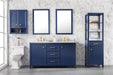 Legion Furniture | 60" Blue Finish Double Sink Vanity Cabinet With Carrara White Top | WLF2160D-B Legion Furniture Legion Furniture   