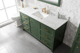 Legion Furniture | 60" Vogue Green Finish Single Sink Vanity Cabinet With Carrara White Top | WLF2160S-VG Legion Furniture Legion Furniture   