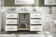 Legion Furniture | 60" White Finish Single Sink Vanity Cabinet With Carrara White Top | WLF2160S-W Legion Furniture Legion Furniture   