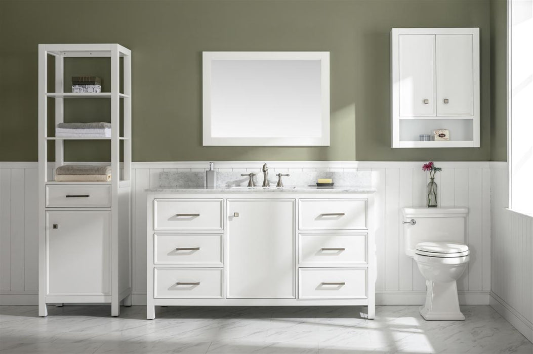 Legion Furniture | 60" White Finish Single Sink Vanity Cabinet With Carrara White Top | WLF2160S-W Legion Furniture Legion Furniture   