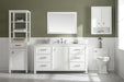 Legion Furniture | 60" White Finish Single Sink Vanity Cabinet With Carrara White Top | WLF2160S-W Legion Furniture Legion Furniture   