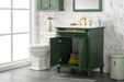 Legion Furniture | 30" Vogue Green Finish Sink Vanity Cabinet With Carrara White Top | WLF2230-VG Legion Furniture Legion Furniture   