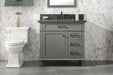 Legion Furniture | 36" Pewter Green Finish Sink Vanity Cabinet With Blue Lime Stone Top | WLF2236-PG Legion Furniture Legion Furniture   