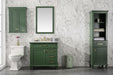 Legion Furniture | 36" Vogue Green Finish Sink Vanity Cabinet With Carrara White Top | WLF2236-VG Legion Furniture Legion Furniture   