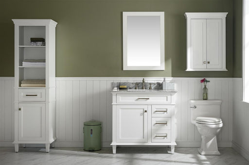 Legion Furniture | 36" White Finish Sink Vanity Cabinet With Carrara White Top | WLF2236-W Legion Furniture Legion Furniture   