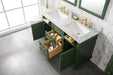 Legion Furniture | 54" Vogue Green Finish Double Sink Vanity Cabinet With Carrara White Top | WLF2254-VG Legion Furniture Legion Furniture   