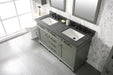 Legion Furniture | 60" Pewter Green Finish Double Sink Vanity Cabinet With Blue Lime Stone Top | WLF2260D-PG Legion Furniture Legion Furniture   