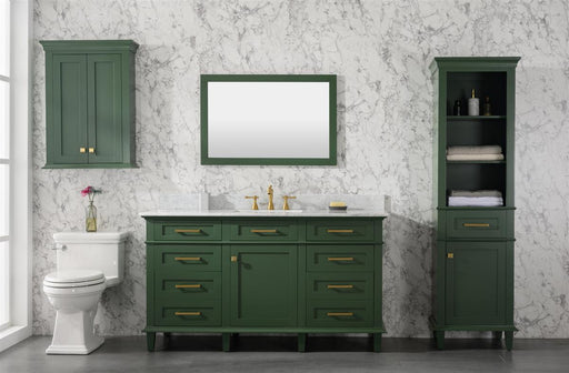 Legion Furniture | 60" Vogue Green Finish Single Sink Vanity Cabinet With Carrara White Top | WLF2260S-VG Legion Furniture Legion Furniture   