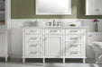 Legion Furniture | 60" White Finish Single Sink Vanity Cabinet With Carrara White Top | WLF2260S-W Legion Furniture Legion Furniture   