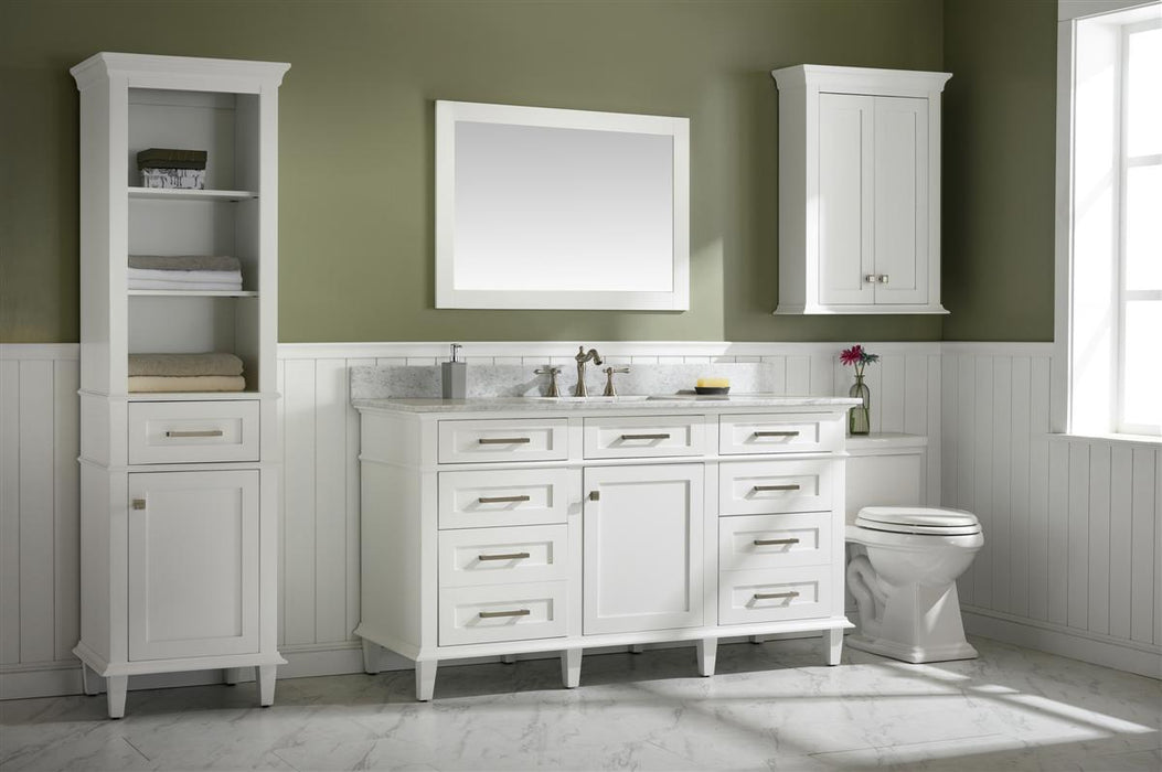 Legion Furniture | 60" White Finish Single Sink Vanity Cabinet With Carrara White Top | WLF2260S-W Legion Furniture Legion Furniture   