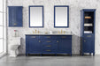 Legion Furniture | 72" Blue Double Single Sink Vanity Cabinet With Carrara White Top | WLF2272-B Legion Furniture Legion Furniture   