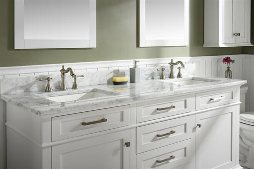 Legion Furniture | 72" White Double Single Sink Vanity Cabinet With Carrara White Top | WLF2272-W Legion Furniture Legion Furniture   