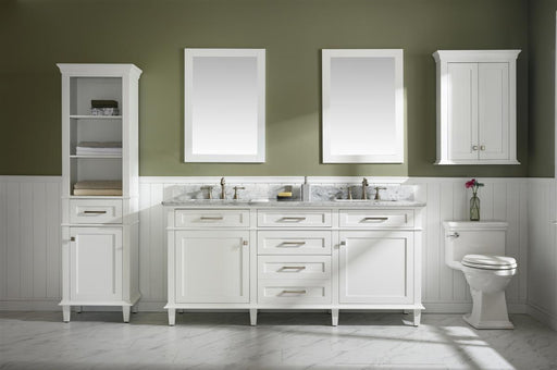 Legion Furniture | 72" White Double Single Sink Vanity Cabinet With Carrara White Top | WLF2272-W Legion Furniture Legion Furniture   