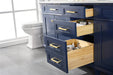 Legion Furniture | 80" Blue Double Sink Vanity Cabinet With Carrara White Quartz Top | WLF2280-B Legion Furniture Legion Furniture   