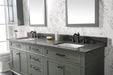 Legion Furniture | 80" Pewter Green Double Single Sink Vanity Cabinet With Blue Lime Stone Quartz Top | WLF2280-PG Legion Furniture Legion Furniture   