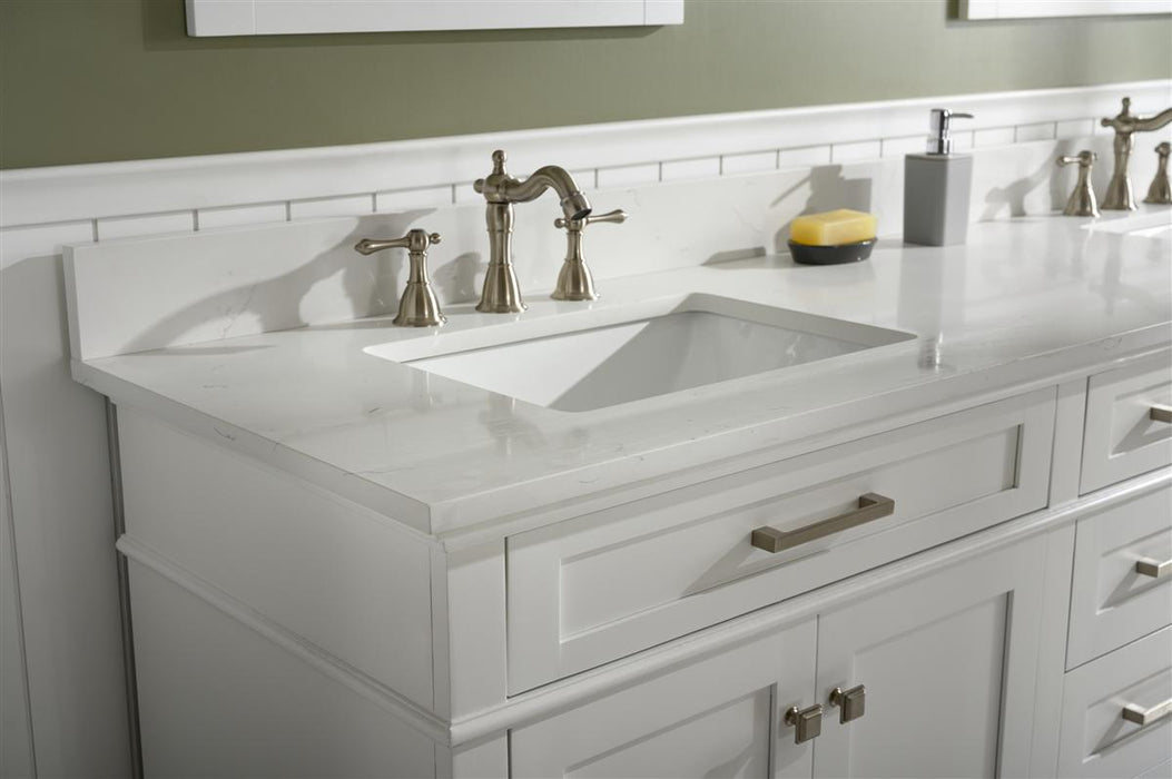 Legion Furniture | 80" White Double Single Sink Vanity Cabinet With Carrara White Quartz Top | WLF2280-W Legion Furniture Legion Furniture   