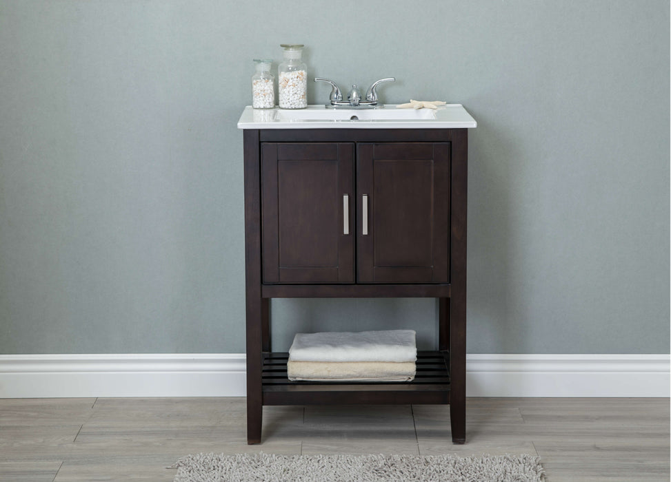 Legion Furniture | 24" Sink Vanity Without Faucet, Coffee | WLF6020-C Legion Furniture Legion Furniture   