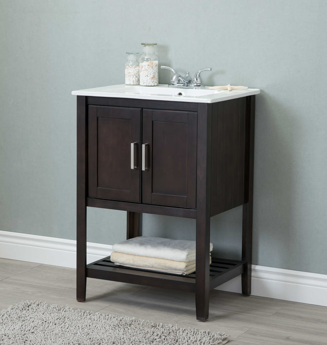 Legion Furniture | 24" Sink Vanity Without Faucet, Coffee | WLF6020-C Legion Furniture Legion Furniture   