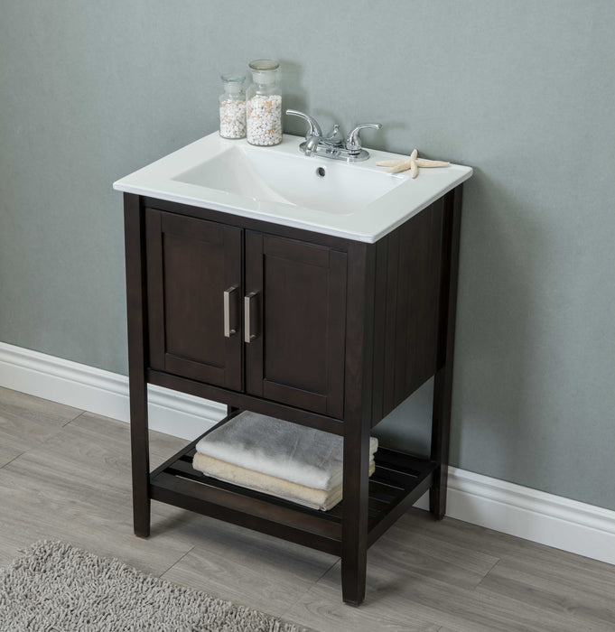 Legion Furniture | 24" Sink Vanity Without Faucet, Coffee | WLF6020-C Legion Furniture Legion Furniture   