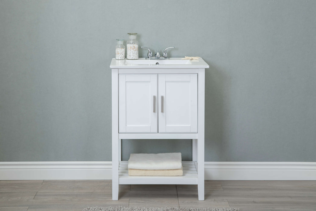 Legion Furniture | 24" Sink Vanity Without Faucet, White | WLF6020-W Legion Furniture Legion Furniture   