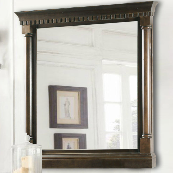 Legion Furniture | 24" Mirror With Antique Coffee Finish | WLF6036-M-24 Legion Furniture Legion Furniture   