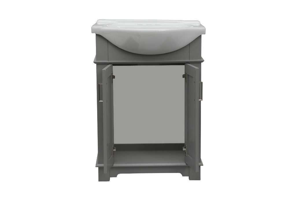 Legion Furniture | 24" Gray Sink Vanity, No Faucet | WLF6042-G Legion Furniture Legion Furniture   