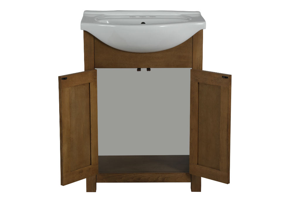 Legion Furniture | 24" Weathered Brown Sink Vanity, No Faucet | WLF6043 Legion Furniture Legion Furniture   