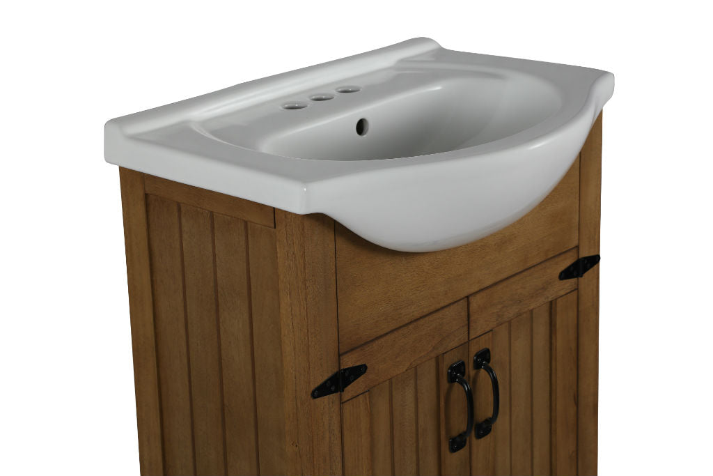 Legion Furniture | 24" Weathered Brown Sink Vanity, No Faucet | WLF6043 Legion Furniture Legion Furniture   