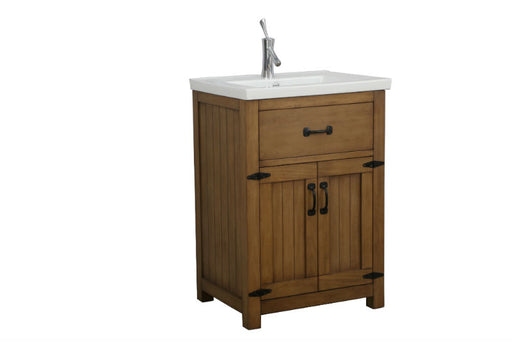 Legion Furniture | 24" Weathered Brown Sink Vanity, No Faucet | WLF6044-24 Legion Furniture Legion Furniture   