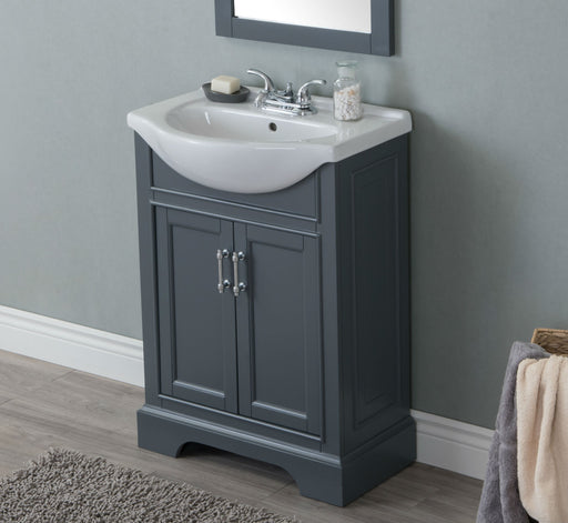 Legion Furniture | 24" Gray Sink Vanity, No Faucet | WLF6046 Legion Furniture Legion Furniture   