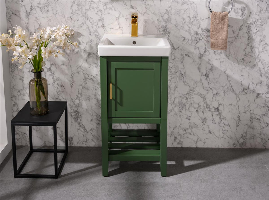 Legion Furniture | 18" Vogue Green Sink Vanity | WLF9018-VG Legion Furniture Legion Furniture   