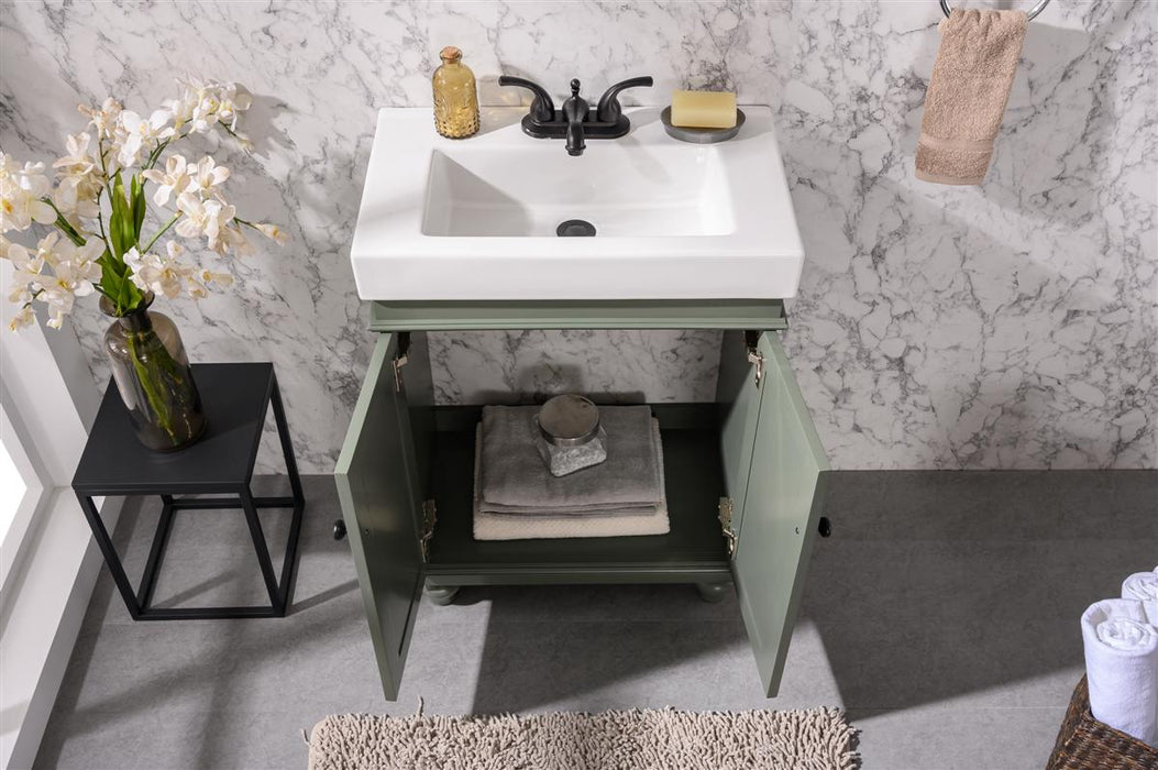 Legion Furniture | 24" Kd Pewter Green Sink Vanity | WLF9024-PG Legion Furniture Legion Furniture   